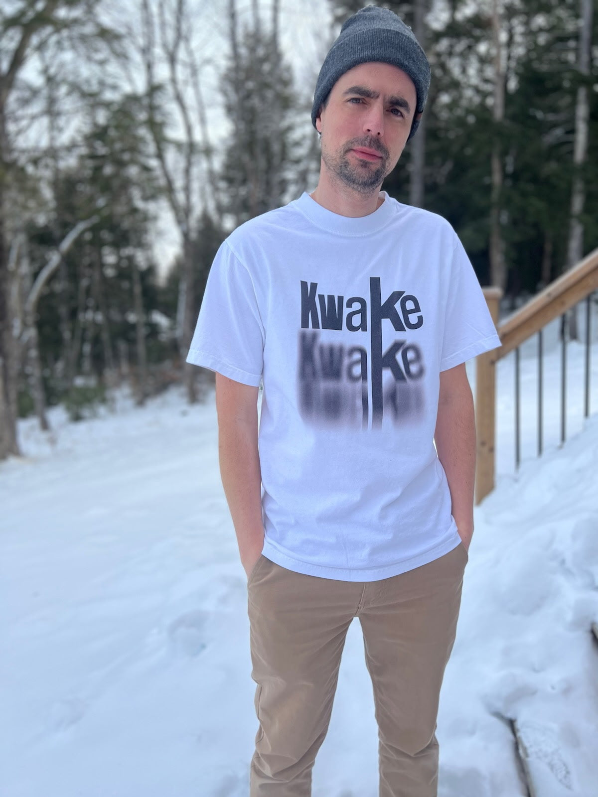 KwaKe Falling Blur Tee - Garment Dye